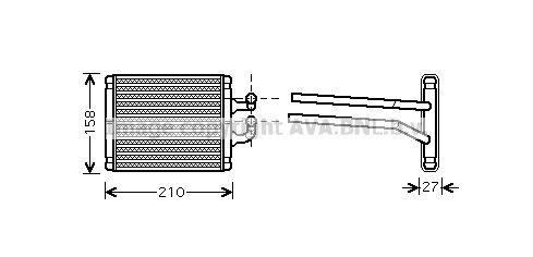 AVA QUALITY COOLING Soojusvaheti,salongiküte KA6067